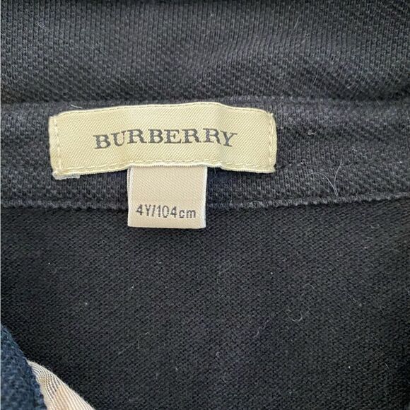 Burberry Kids Long Sleeve Polo Shirt Size 4Y (4T) - Picture 3 of 6